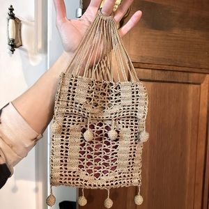 Unique Vintage crocheted finger bag
